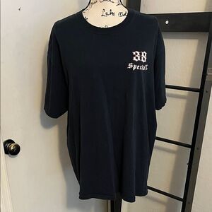Y2K 38 Special Hold On Loosely But Don’t Let Go Black Graphic Pullover T-Shirt
